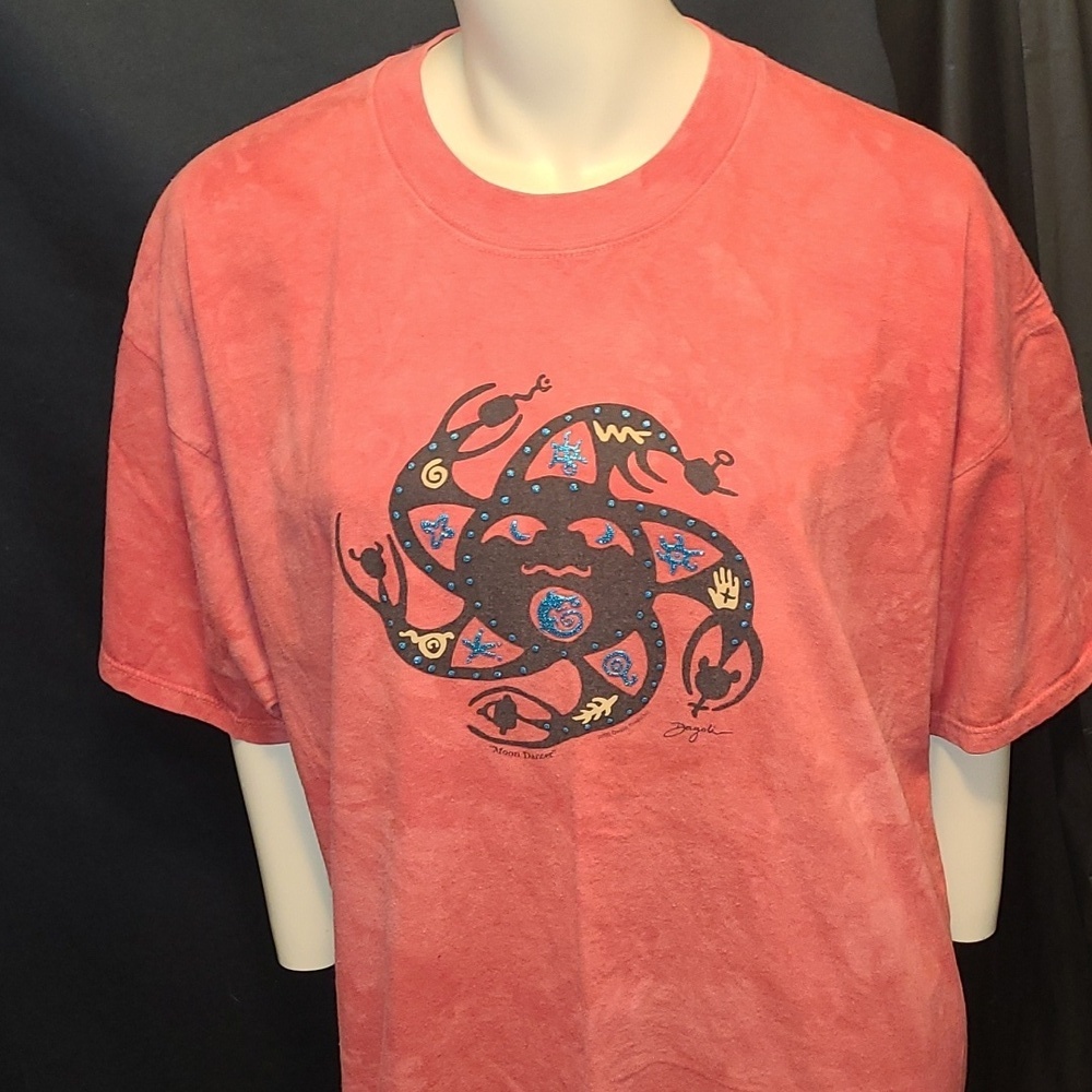 Moondancer- 2000 Dagoli Studio Inc. - Red Shirt - Native Art SIZE XL - Picture 2 of 12